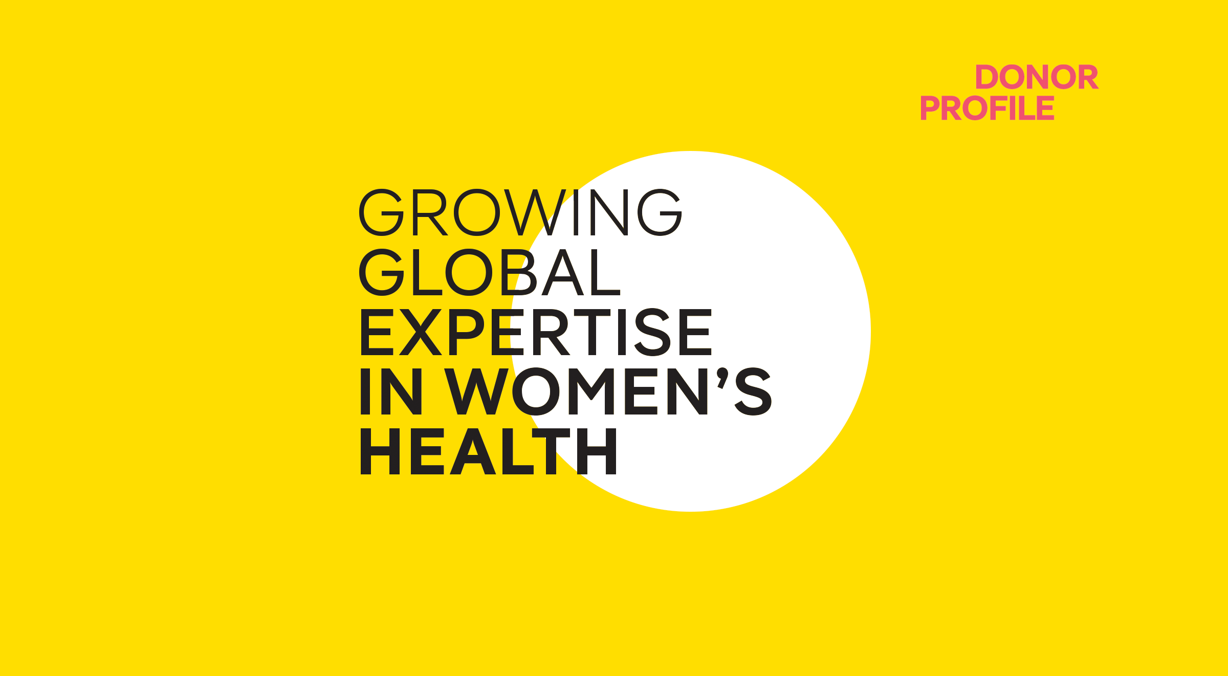 growning global expertise in women's health