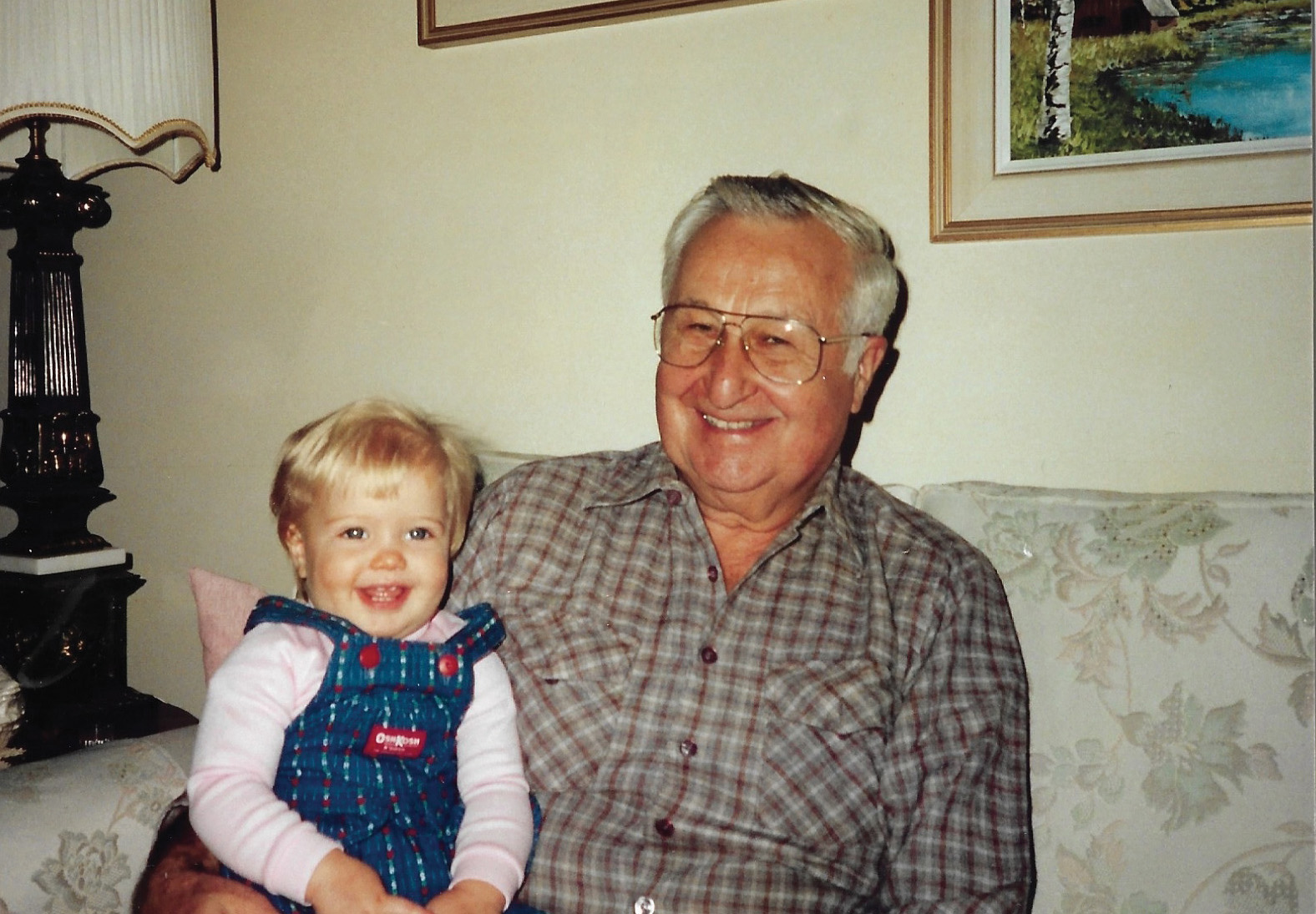 Laura Hensley, and her grandfather, John Hlavach